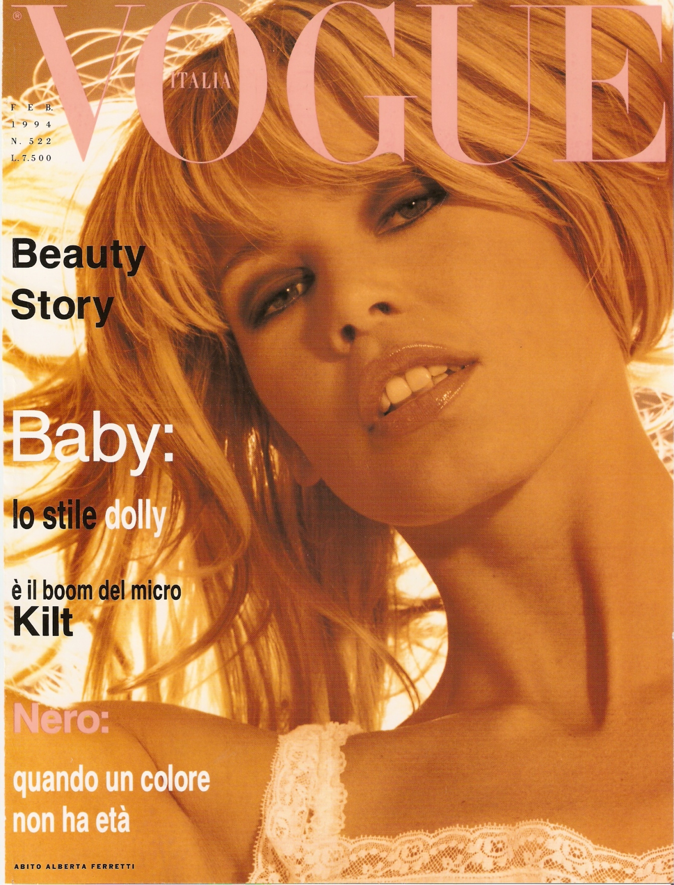 Claudia Schiffer Vogue Italia Claudia Schiffer Vogue Italia Supermodels 8813