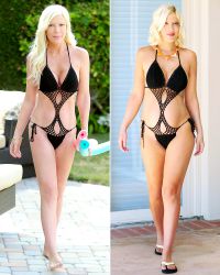 Tori Spelling is Back in her Pregnancy Monokini