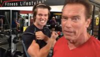 A Birthday Workout of Patrick and Arnold Schwarzenegger