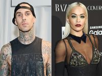 Travis Barker admires his Girlfriend Rita Ora