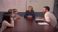Clinton Encounters Children during Jimmy Kimmel Live
