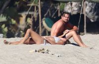 Leonardo DiCaprio and Nina Agdal on Malibu Beach