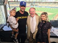 Josh and Fergie Duhamel Took Axl at the Baseball Game