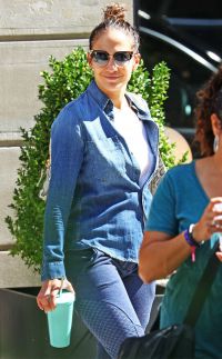 Happy Jennifer Lopez in NYC After Split From Casper Smart