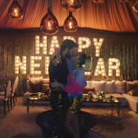 Liam Hemsworth And Miley Cyrus Enter the New Year With A Sweet Kiss