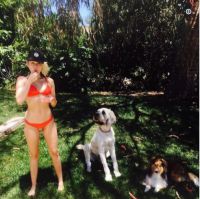 Miley Cyrus And Her 2 Dogs Are Enjoying Summer