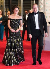 Kate Middleton at BAFTA ceremony in a beautiful dress