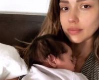 Jessica Alba showed her baby