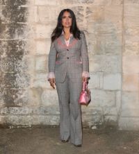 Salma Hayek has chained attention to the Gucci show
