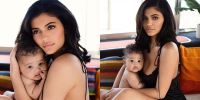 Kylie Jenner showed the first pictures with a small daughter