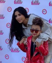 Kim Kardashian's daughter at a podium for the first time