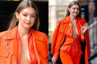 Gigi Hadid walked half-naked around winter New York