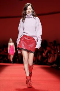 Bella Hadid walked the runway in a spectacular mini