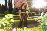 Ashley Graham shares a photo in lace underwear