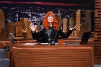 Not a granny: a 72-year-old Cher in a scandalous jacket on Jimmy Fallon show