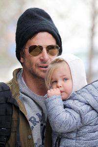 Back to childhood: Bradley Cooper likes to play with his daughter
