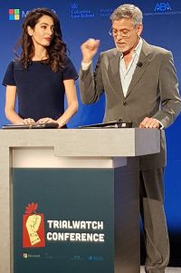 Amal and George Clooney present the TrialWatch project