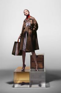 Gigi Hadid shot for Burberry
