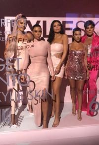 Kylie Jenner celebrated the launch of a new cosmetics