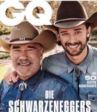 Arnold and Patrick Schwarzenegger shot for German GQ