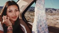 Kim Kardashian showed an archive photo from her youth