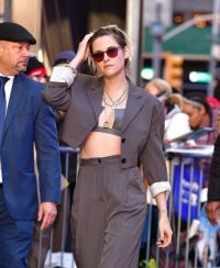 Kristen Stewart chose a bustier for a walk