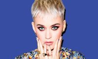 Katy Perry appeared in a dress with a massive bow on his chest