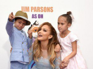Jennifer Lopez takes Her Children to Home Premiere, Her Son is not excited about the Cameras