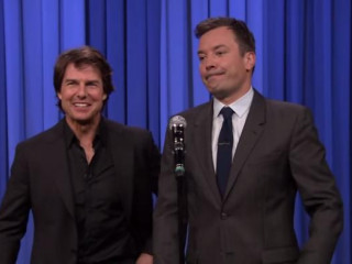 Tom Cruise And Jimmy Fallon at the start of a fight, Epic Lip-Sync Battle!