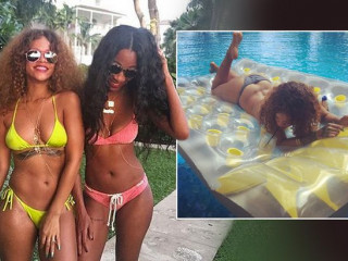 Rihanna absorbs the sun in Barbados as rumored Lewis Hamilton, love interest, arrived on the island