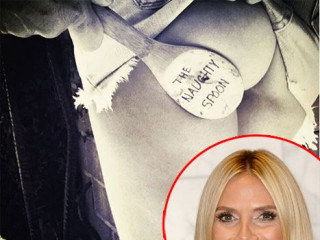 Heidi Klum Bares Her Buttocks in a 'Naughty Spoon' Picture