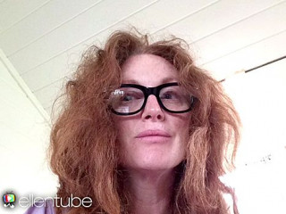 Julianne Moore's Frizzy Hair does not let her Outside in Summer