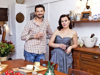 Pictures of Debi Mazar and Gabriele Corcosâ€™ Rustic Farmhouse in Italy