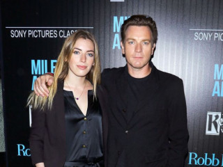 Ewan McGregor takes his Daughter Clara to the Premiere of Miles Ahead