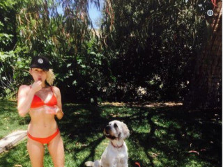 Miley Cyrus And Her 2 Dogs Are Enjoying Summer