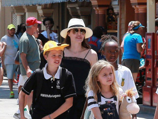 Angelina Jolie And Her Kids Celebrate Vivienne And Knoxâ€™s Birthday At Disneyland