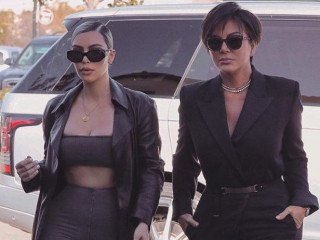 Kim Kardashian showed a stylish photo with her mom