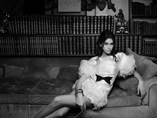 Daughter of Cindy Crawford posed for Karl Lagerfeld
