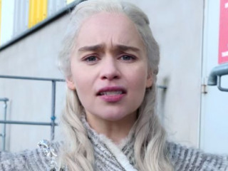 Emilia Clarke showed on video how 'Game of Thrones' exist