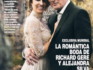 The first photo from the wedding of Richard Gere was shown on the web