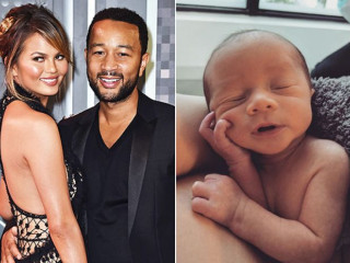 Chrissy Teigen first showed her newborn son