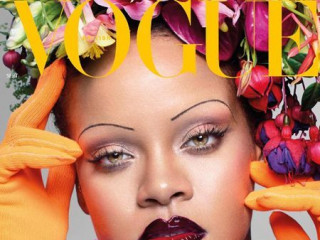 Rihanna became the face of British Vogue