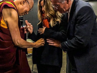 Richard Gere and his pregnant wife went to Dalai Lama