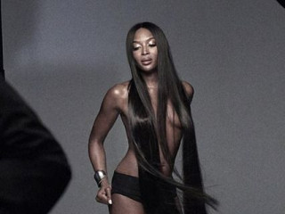 Naomi Campbell gets naked for Nars