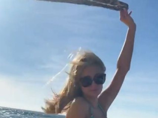 Paris Hilton enjoys relaxing with friends