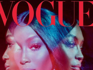 Naomi Campbell graced the cover of the British Vogue