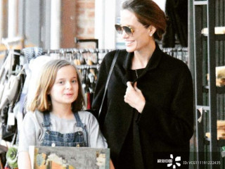 The 10-year-old Brad Pitt' daughter struck by the similarity with her father