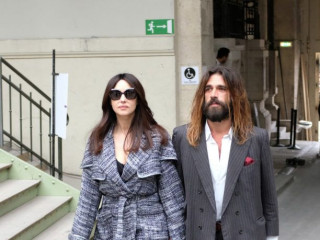 Monica Bellucci first appeared with her lover