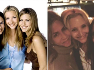 The Star of "Friends" made public selfies with colleagues