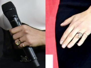 Scarlett Johansson showed a wedding ring for $400,000